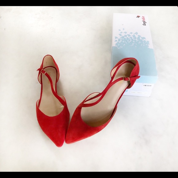 FarylRobin red suede flats - Picture 2 of 4